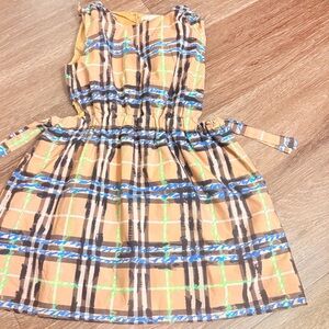 Burberry Girls' Candra Scribble Dress Size 5Y